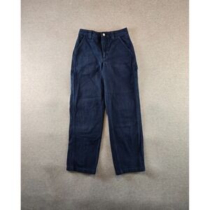Aritzia Tna‎ Greenwich Pant Womens 0 Admiral Blue High-waisted Carpenter Jeans